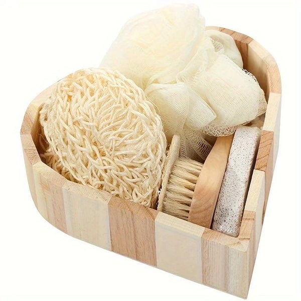 Heart-Shaped Wooden Bath Gift Box Carousel 1