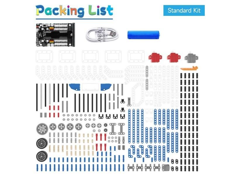 Yahboom Robot Kit Programmable 16 In 1 Building Block Kit Support Python And Carousel 1