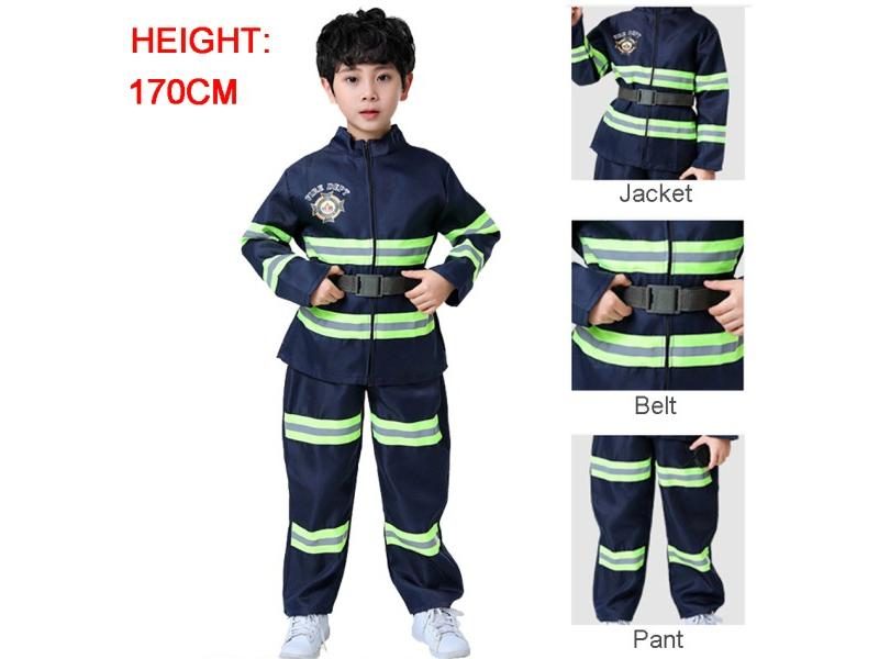 Children Firefighter Fireman Cosplay Toy Fire Chief Role Play Pretend Firemen Carousel 1
