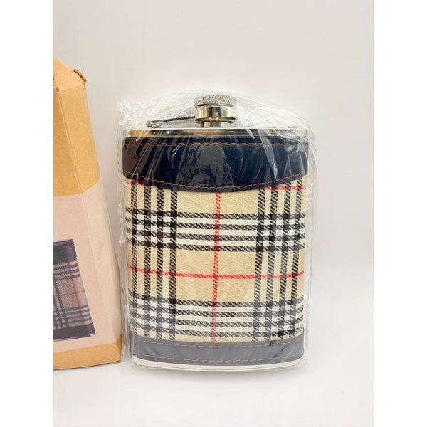 Maison by Premier Cream Tartan Hip Flask 8oz Carousel 3