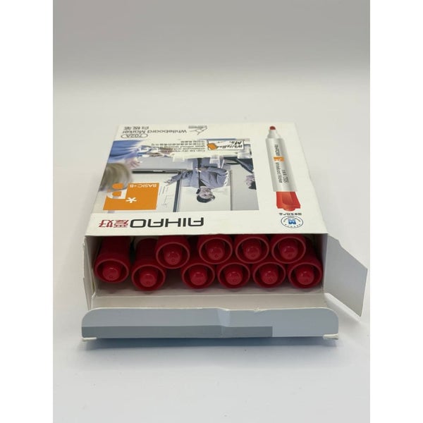 Aihao 702a Red Bullet Point Whiteboard Markers - 10 Pens Carousel 2