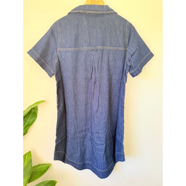 JUST JEANS Size 10 Dark Wash Denim Mini Dress Carousel 2