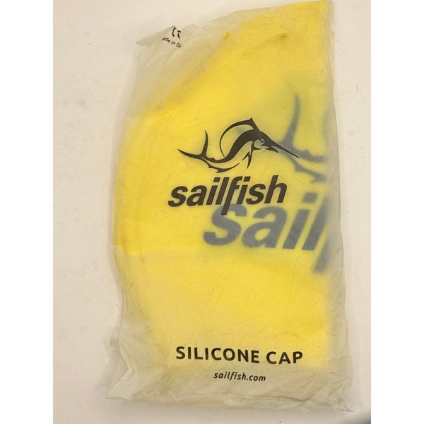 Sailfish Yellow Silicone Swim Cap Carousel 1