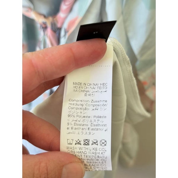 Shein Curve Size 1XL Floral Print Wrap Dress Carousel 5