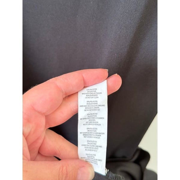 BOOHOO Size 6 Black Ruffle Detail Bodycon Dress Carousel 7