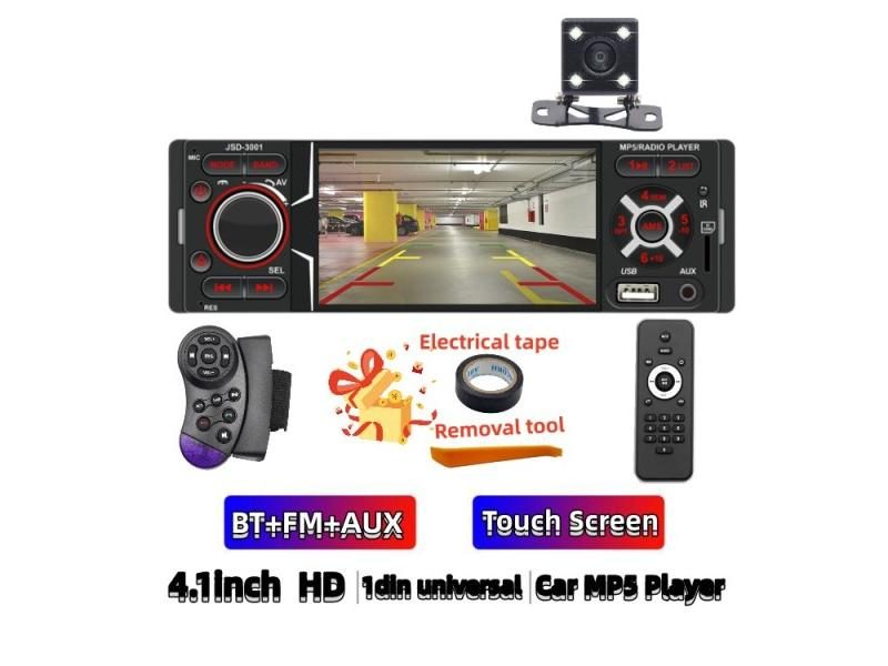 Lastest 1din 4.1'' HD Touch Screen Car Player MP3 MP5 Audio Stereo FM Radio Carousel 1