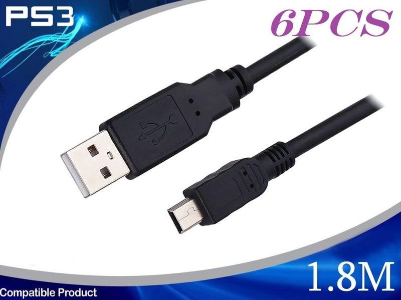 Mini USB 2.0 Cable A to Mini B M to M __ 1.8M 6pcs Carousel 1