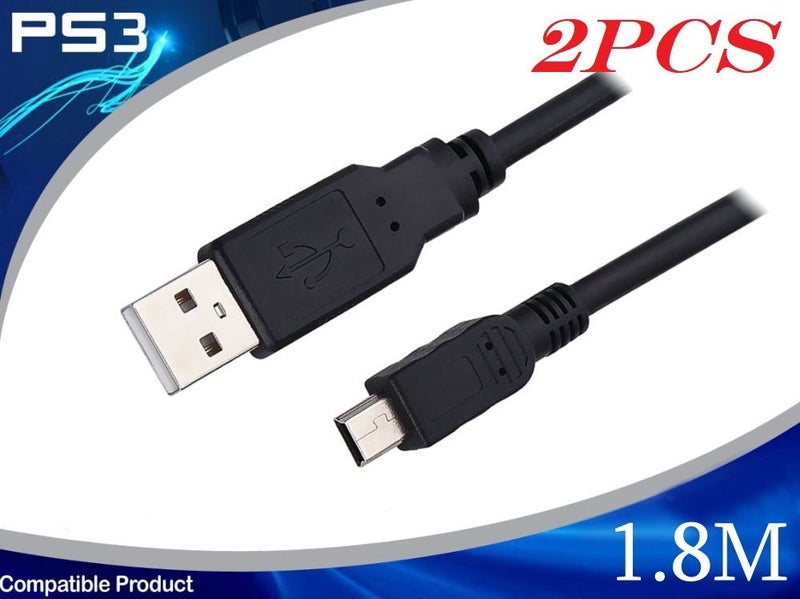 USB Charger Cable for PS3 Controllers Carousel 1