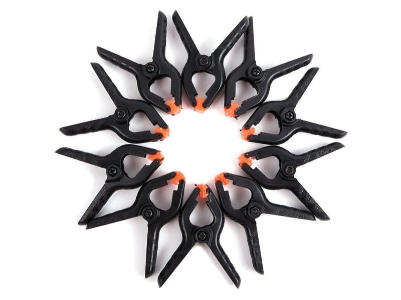 10pcs Mini Plastic Clamp A Type Nylon Woodworking Spring Clamps Canvas Clip Carousel 1