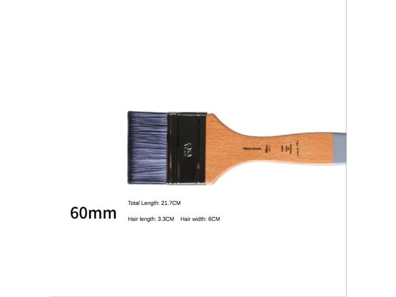 1 Pcs Flat Head Oil Painting Acrylic Row Brush Gouache Watercolor Artist Paint Carousel 1