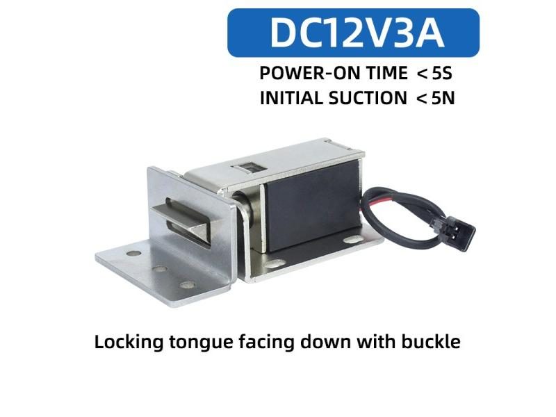 SM03 Waterproof Wide Tongue Electromagnetic Lock DC12V Resists 150KG Radial Carousel 1