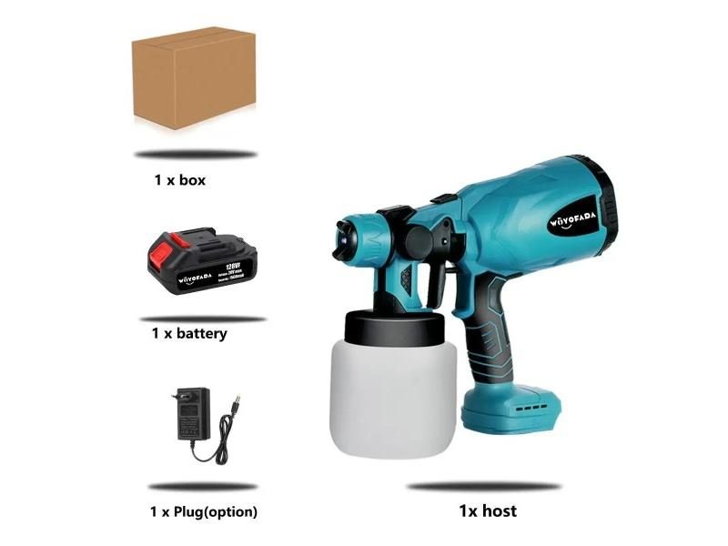 18V Electric Spray Gun Household Disinfection Sterilization Portable Paint Carousel 1