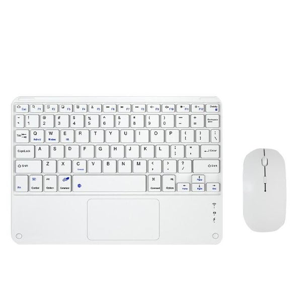 Parallel 9.7 Tablet Keyboard With Bluetooth Touchpad & Mouse Set For Ipad White Carousel 1