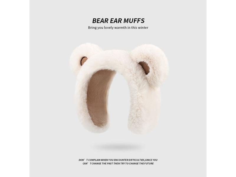 Women's Earmuffs Cartoon Little Bear Warm Earmuffs Winter New Cute Student Warm Carousel 1
