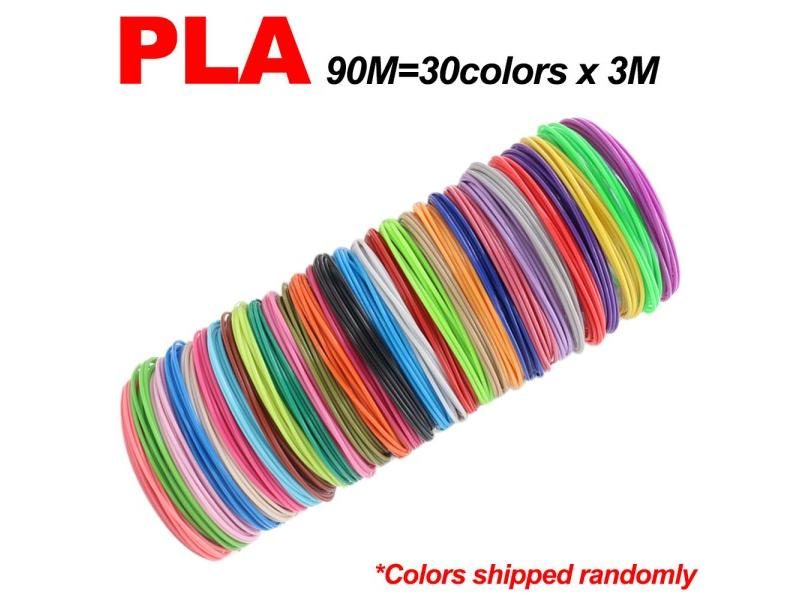 3D Pen Printing Supplies 1.75mm PLA Filament 20/30/90M/150M/200M Colorless Carousel 1