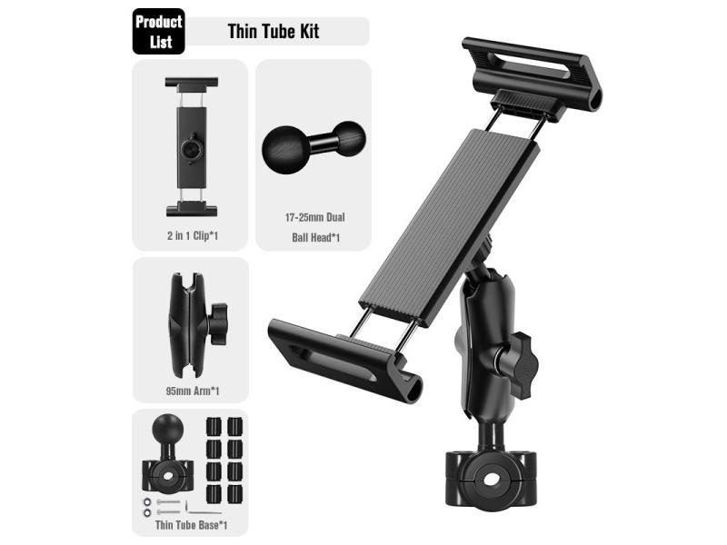 Universal 4.5-13.5 Inch Tablet Holder For IPad IPhone On Handlebar Carousel 1