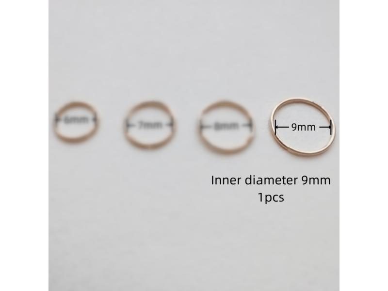 GOLDtutu 14K Gold Simple Nose Hoop Ring For Men And Women Small Nose Piercings Carousel 1