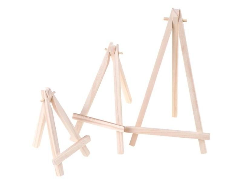 1pc Mini Wooden Tripod Easel For Picture Canvas Display Carousel 4