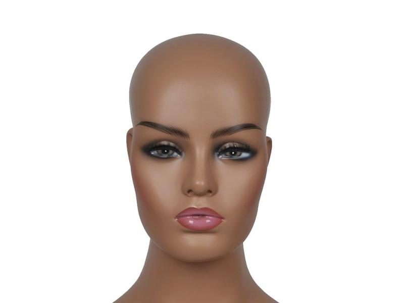 New Female Realistic Mannequin Head Fiberglass Jewelry And Hat Display Glasses Carousel 1