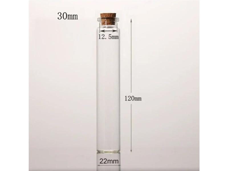 5PCS 5-30ML Mini Glass Bottles With Cork Stoppers For Wedding Favors Decor Carousel 1