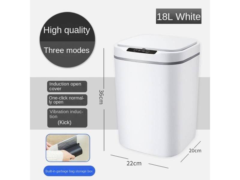 Smart Sensor Garbage Bin For Kitchen Bathroom Toilet With Lid 12/14/16/18L Carousel 1