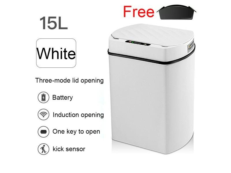 Kitchen Bathroom Automatic Sensor Trash Can For Wastebasket Carousel 1