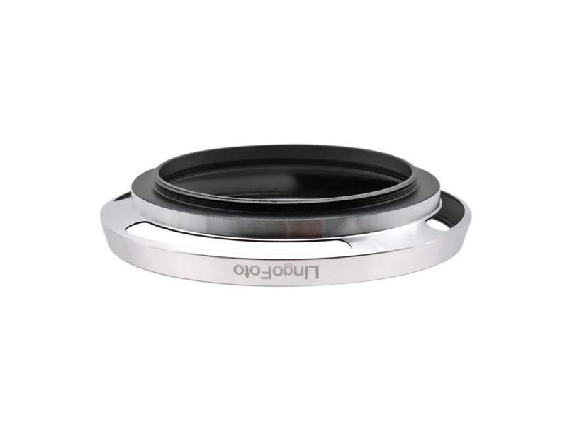 Universal Metal Screw-in Vented Wide-angle Lens Hood Silver Camera Photography Carousel 1