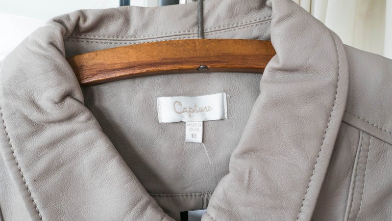 Capture leather jacket, as new with tags63616355796995112