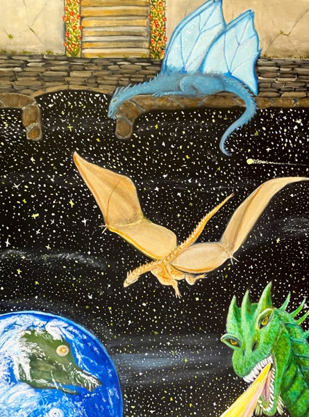 “Nuclear Free Dimension” Dreamscape Original Acrylic Carousel 1