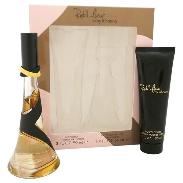 Rihanna Rebl Fleur by Rihanna for Women - 2 Pc Gift Set 1.7oz EDP Spray, 3oz ... Carousel 1