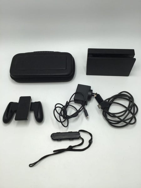 * Grey Nintendo Switch V1 Console w/ Case & Cables! * Carousel 4