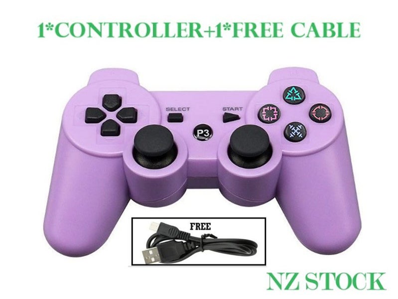 PS3 Wireless Controller ______________ Purple Carousel 1