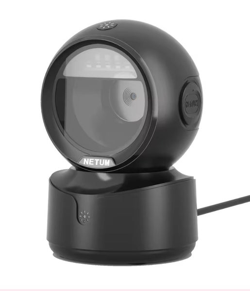 Desktop USB Barcode QR Code Scanner with LED light Carousel 1