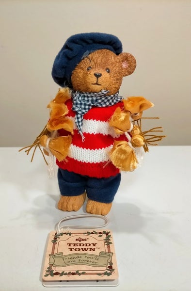 Vintage Russ Teddy Town Bear - French (with tag) Carousel 1