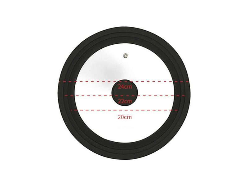 Multi Size Universal Lid For Pots Pans Cookware Tempered Glass Lid For Skillets Carousel 1