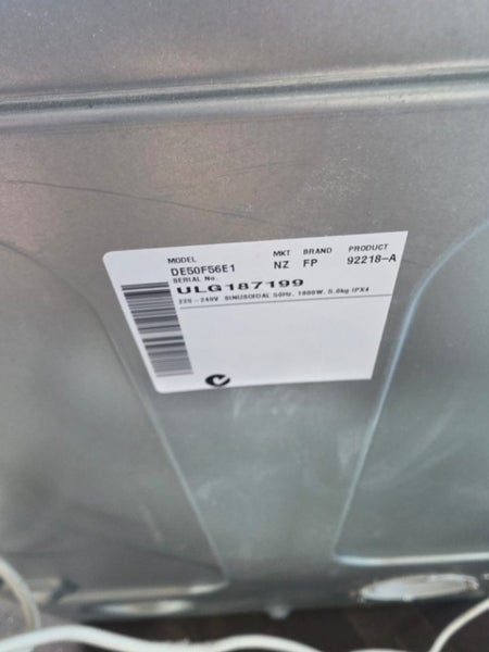 Fisher&paykel 5kg dryer Carousel 3