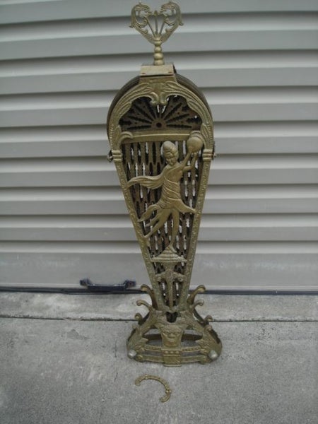 Vintage Brass Peacock Fireplace Screen Carousel 11