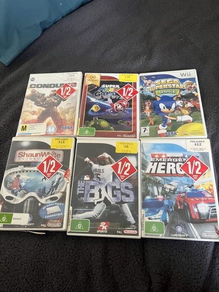 6 Wii games Carousel 1