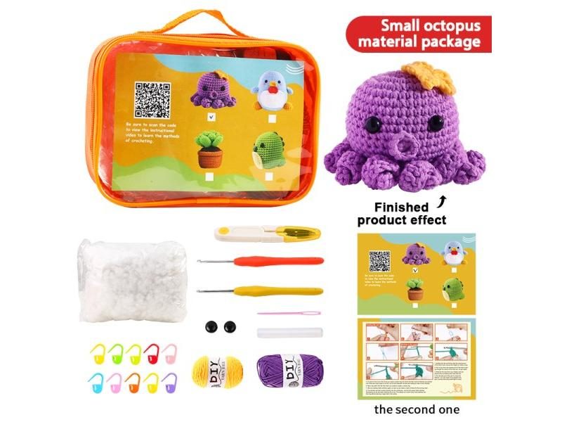DIY Handmade Doll Crochet Kit Penguin Sewing Material For Kids Adults Crochet Carousel 1