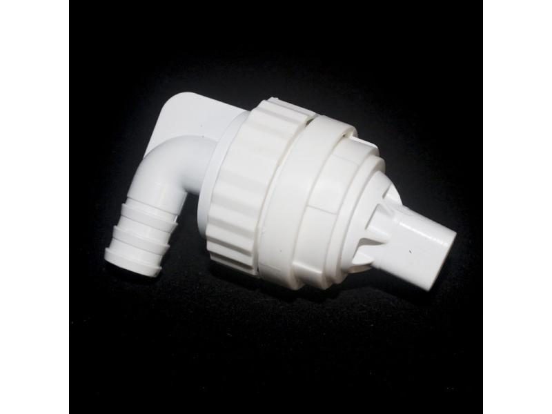 Marine Aquarium Wave Making Outlet Plastic Bulkhead Connector 360 Degree Carousel 1