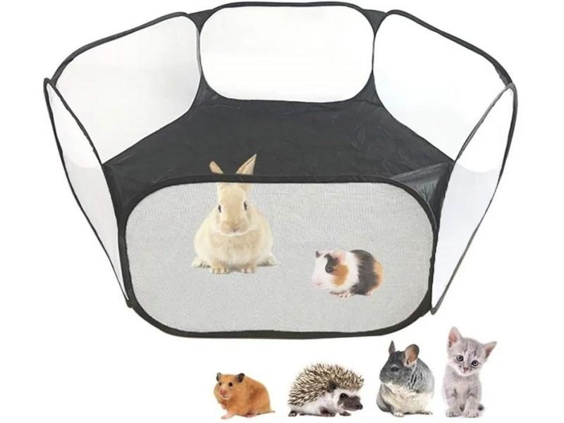 Portable Pet Fence Kitten Cage Folding Cage Playpen For Hamster Hedgehog Small Carousel 1