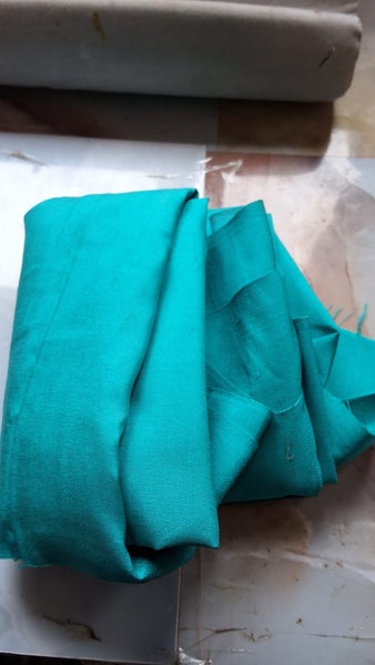 TEAL POLYESTER LIGHT 115CM W X 1.4M LONG64592254391811110