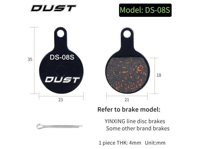 Bicycle Hydraulic Disc Brake Pads Semi-Metallic For BB5 BB7 Carousel 1