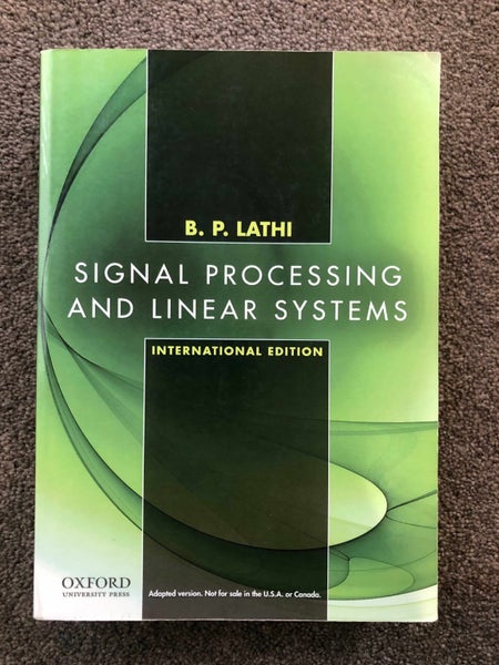 Signal Processing and Linear Systems - B. P. Lathi Carousel 1
