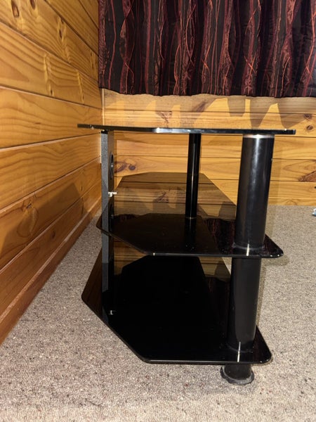 $1 RESERVE BLACK GLASS TV CABINET Carousel 2