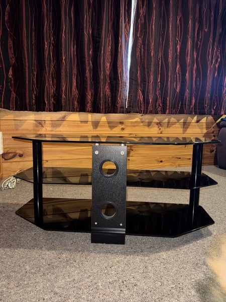 $1 RESERVE BLACK GLASS TV CABINET Carousel 3