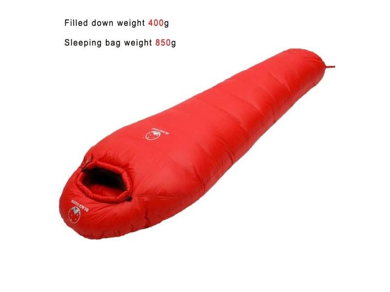 Warm White Goose Down Adult Mummy Sleeping Bag For Winter 4 Thicknesses Camping Carousel 1