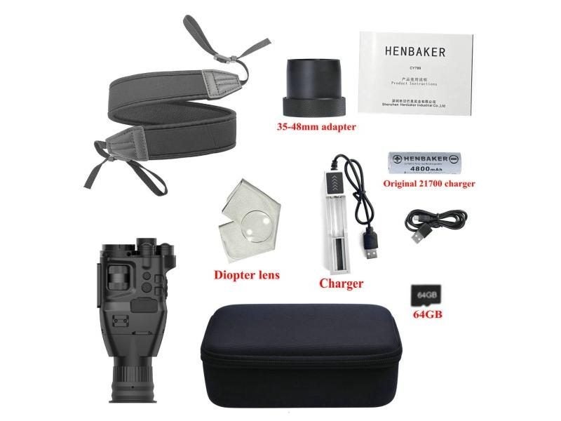 Henbaker CY789 24x30 1080P HD 850nm 940nm Night Vision Riflescope