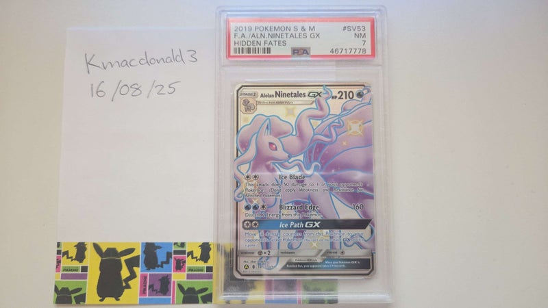 PSA 7 - 2019 Pokemon Hidden Fates Alolan Ninetales SV53/SV94 Carousel 1