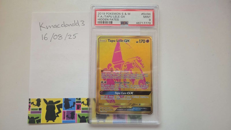 PSA 9 - 2019 Pokemon Hidden Fates Tapu Lele GX SV94/SV94 Carousel 1